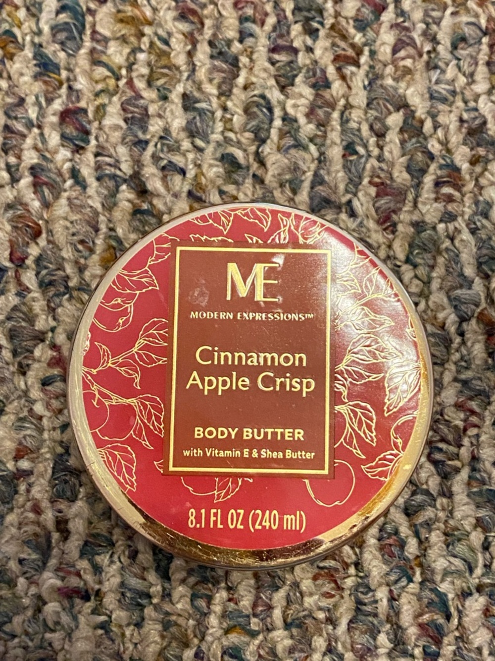 New Modern Expressions Body Butter Cinnamon Apple Crisp  Shea Butter 8 Oz